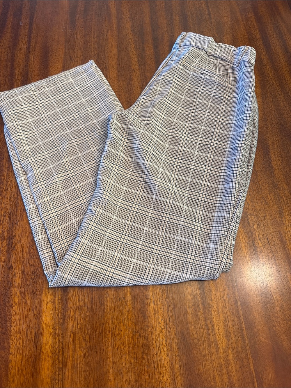 Maurices Black & White Plaid Trousers